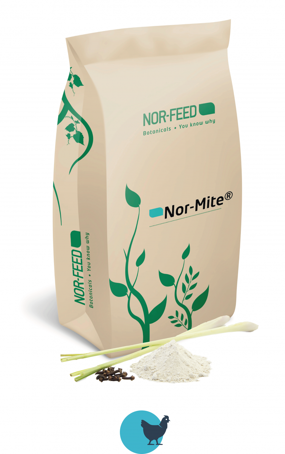 View of Nor-Mite®: In-feed repellent to contribute to the control of red mite ...